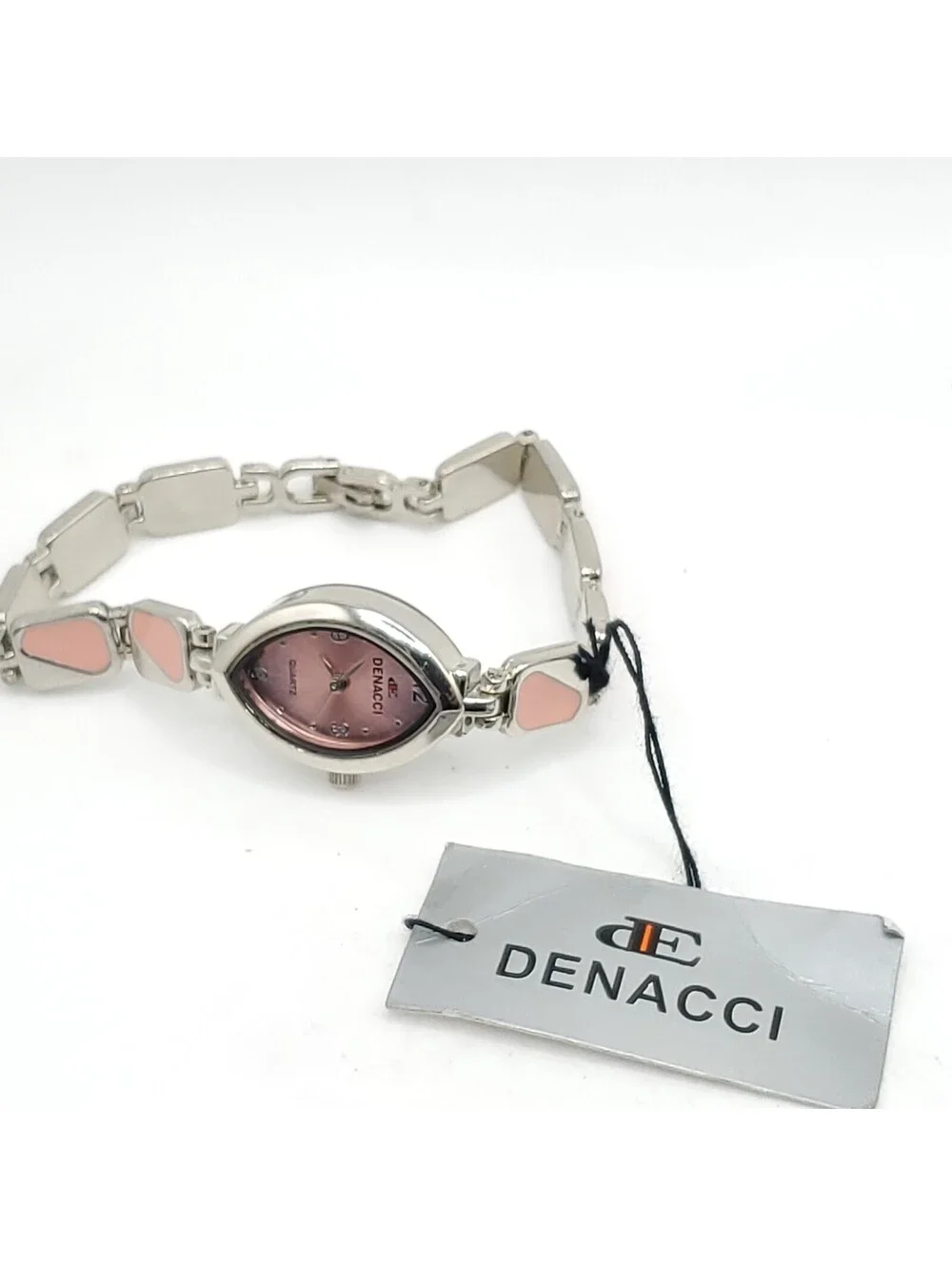 Denacci Quartz Watch Women 18mm Pink Dial With Tag New Battery